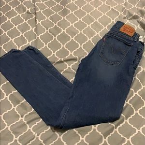 Levi’s dark blue jeans super skinny